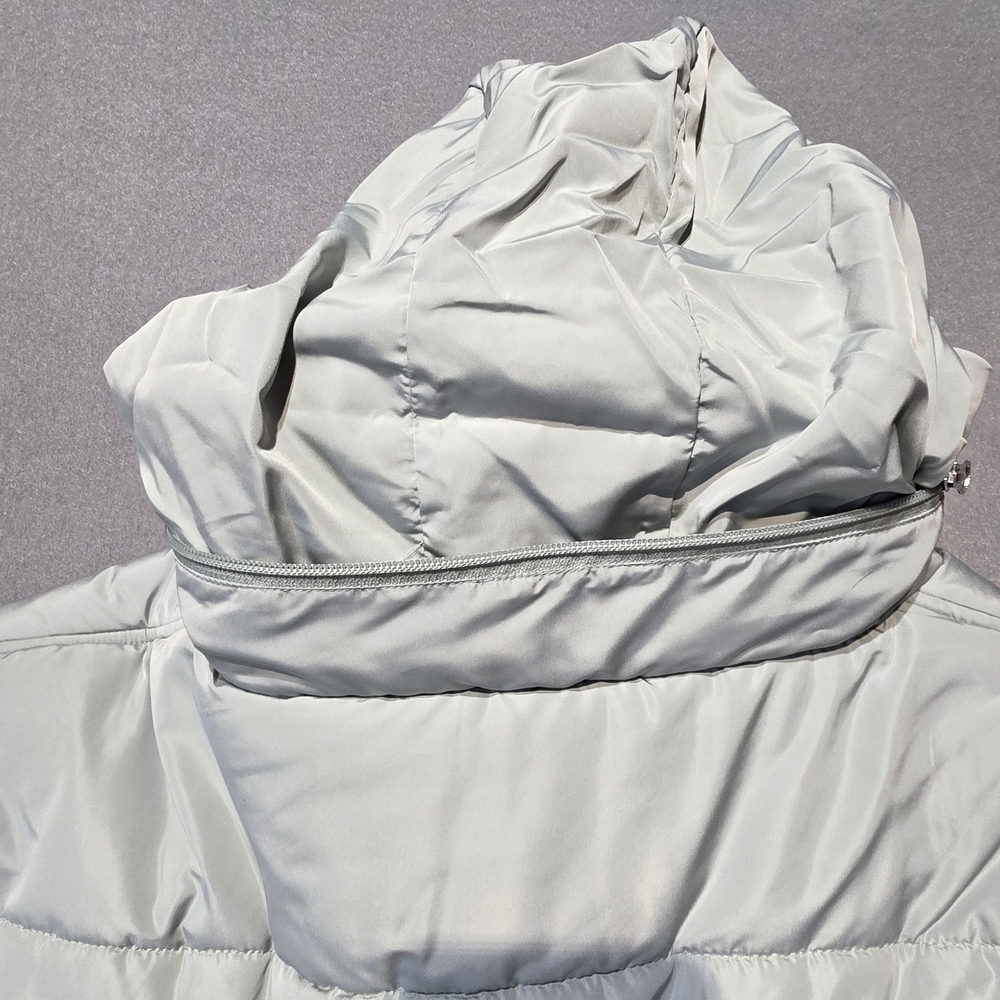 Mango - Violeta Light Seafoam Puffer Jacket EUC XL PTP 28 - Picture 3 of 7